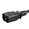 Monoprice SVT; SJT Extension Cord, 18 AWG, Indoor, 18/3, 1 Outlets, IEC 60320 C13, Black, IEC 60320 C14, 4 ft 27293 - alternate 3